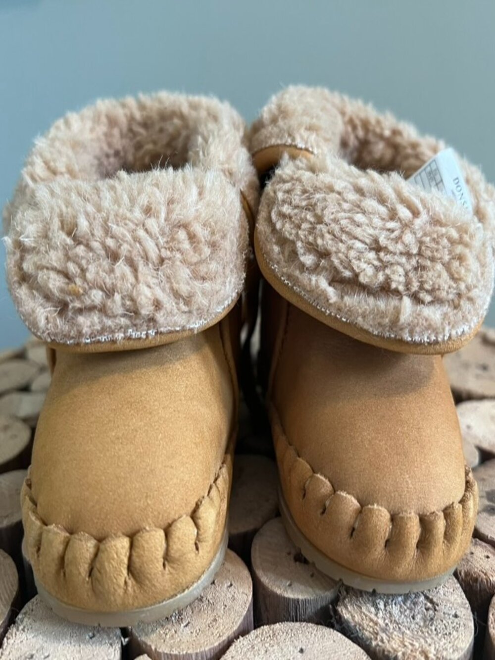 Donsje Baby Jaya Booties | Caramel Nubuck (18-24 mos)